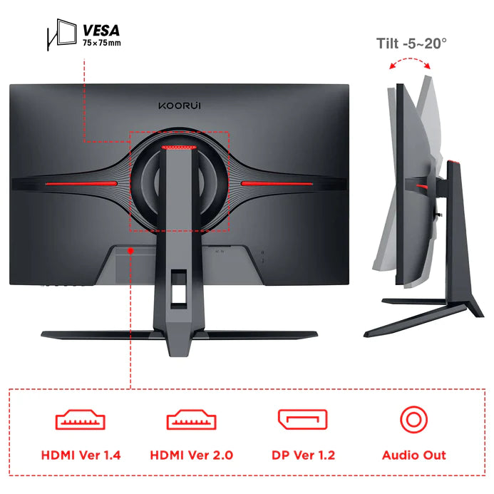 Koorui 27E1QA 27" 144Hz Refresh Rate 1ms Gaming Monitor – Koorui ...